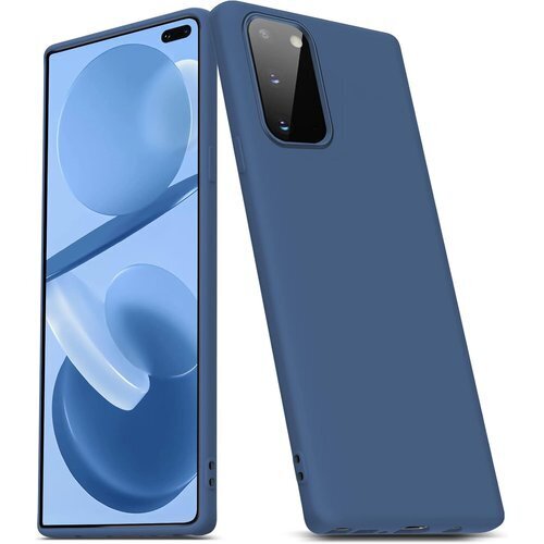 Galaxy S20 ケース 耐衝撃 TPU シリコン 取り出し易い 携帯カバー ブルー青 056-s20-03 167