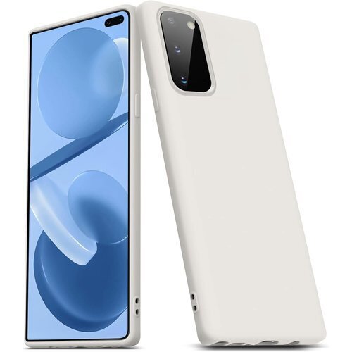 Galaxy S20 ケース 耐衝撃 TPU シリコン り出し易い 携帯カバー ベージュ白 056-s20-04 168