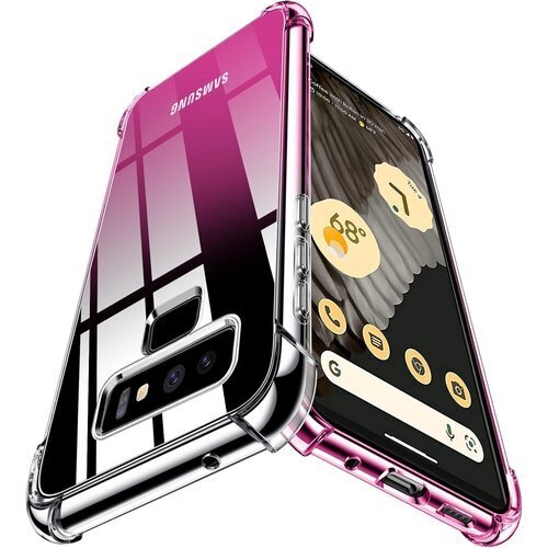 WYEPXOL Galaxy Note9 用ケース/S 防止 滑り止め 脱着簡単 カバー ピンク ZW78-42 274