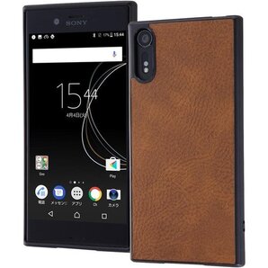 レイ・アウト Xperia XZs ケース オープンレ ト/ダークブラウン RT-RXZs ケース C12/DK 26