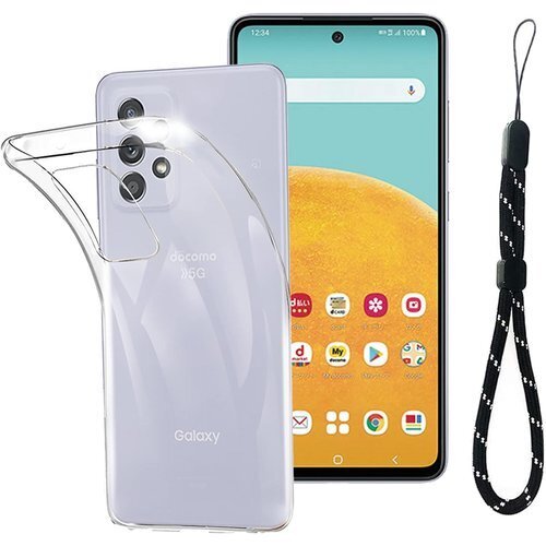 TRkin For Galaxy A52 5G SC- A52 5G SC-53B クリア ケース全面保護カバー 127