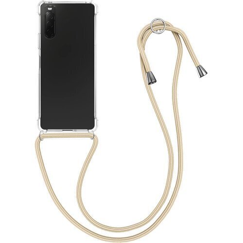 kwmobile スマホショルダー 対応: Sony PU カバー ストラップ付き - 肩掛け 首掛け 耐衝撃 138