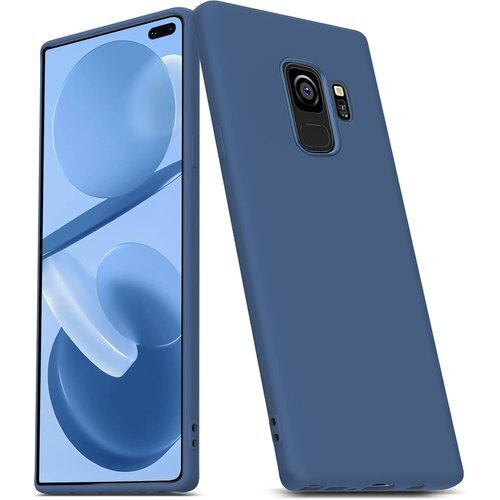 Galaxy S9 ケース 耐衝撃 TPU シリコン 取り出し易い 携帯カバー ブルー青 056-s9-03 205