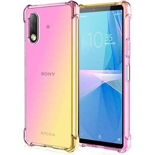 SONY Xperia Ace II ケース クリア 気 ピンク/ゴールド RP93-JB-ACE-II-FJ 217