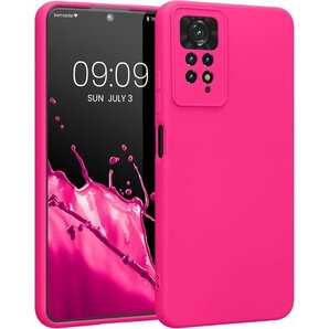 kwmobile スマホケース Xiaomi Redm スマートフォン 耐衝撃 TPU シリコン ネオンピンク 224