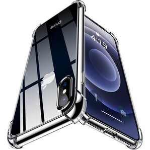 iPhone XS Max 用ケース クリア 耐衝撃 止 指紋防止 滑り止め 脱着簡単 カバー ZW78-74 313