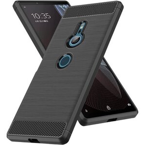 Xperia XZ3 用ケース 耐衝撃 TPU 薄型 防止 滑り止め 人気 保護カバー ブラック JP4-42 402