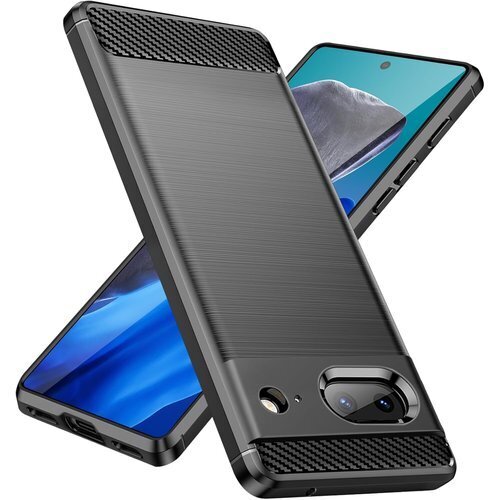 Google Pixel 8a ケース 耐衝撃 シリコ 紋防止 擦り傷防止 人気 携帯カバー 黒 ZW76-78 495