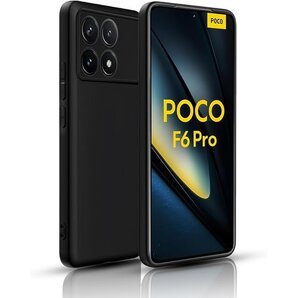 xiao-mi Poco F6 Pro ケース ブラッ 滑り止め Poco F6 Pro スマートフォンケース 576
