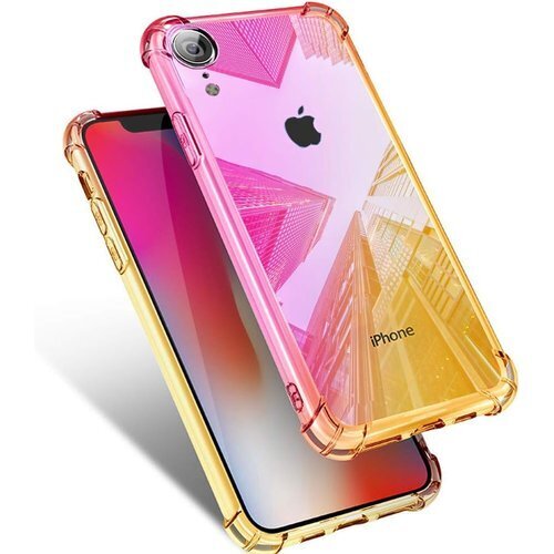 iPhone XR 用 ケース クリア 耐衝撃 薄型 スリムピンク6.1インチ MJJ-SJ-1044-4-1 24