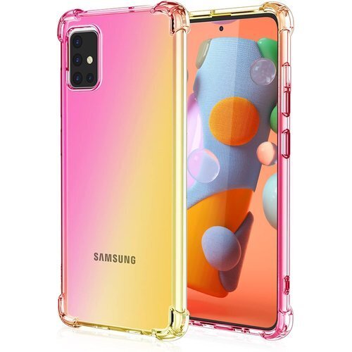 Galaxy A51 5G ケース クリア 耐衝撃 ケ 気 ピンク/ゴールド RP92-JB-A51-5G-FJ 144