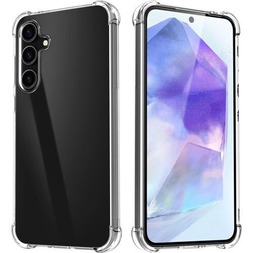 For Galaxy M55 専用 ケース 透明 柔ら 型 軽量 指紋防止 Galaxy M55 用 保護カバー 253