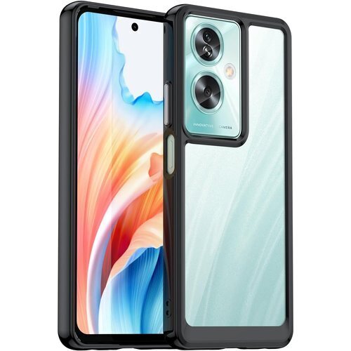 OPPO A79 5G 用 ケースクリア 耐衝撃 薄型 滑り防止 携帯カバー 黒 R0113-OPA79-01 198