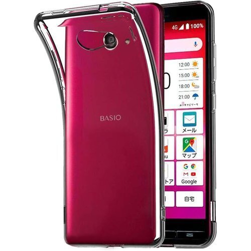 BASIO4 KYV47 ケース かんたんスマホ2 A スマホケース カバー 薄型 軽量 透明 TPU クリア 88