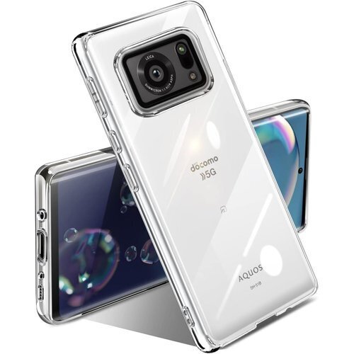 AQUOS R6 ケース クリア 薄型 耐衝撃 SH- まばゆい TPU ソフトケース 人気 保護カバー 全透明 129
