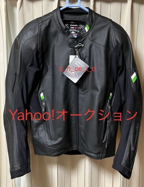 最終価格 定価78100円 KUSHITANI Kawasaki クシタニ カワサキ レザージャケット クロームジャケットSE サイズLL NINJAやZ900RS乗りにお勧め