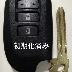 初期化済トヨタ純正スマートキー3ボタンポルテ スペイド 基盤番号007YUU L0776 BF2EMノーカットキー付き 新品電池サービス ⑪