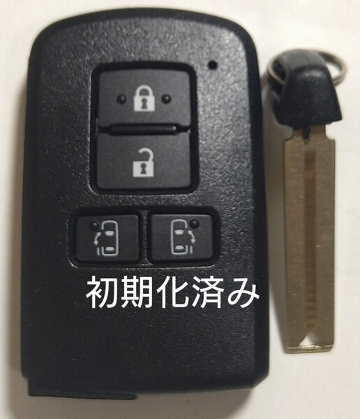 初期化済トヨタ純正 スマートキー4ボタンノーカットキー付き アルファードノア ヴェルファイア基盤番号231451-0120 新品電池サービス⑫