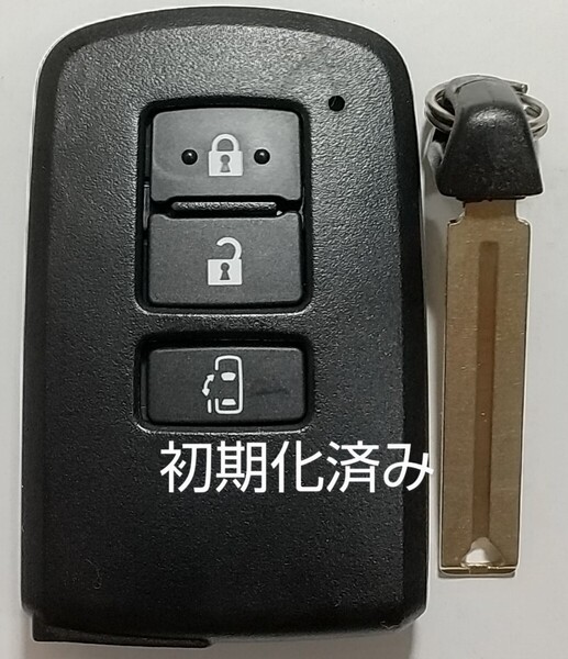 初期化済トヨタ純正スマートキー3ボタンノア ヴォクシーシエンタ基盤番号281451−2110 ノーカットキー付き新品電池サービス⑪
