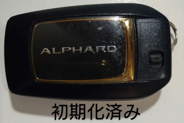 初期化済トヨタ純正スマートキー 6ボタン アルファード基盤番号231451-0120 007−AC0146 14FAE 新品電池サービス⑪