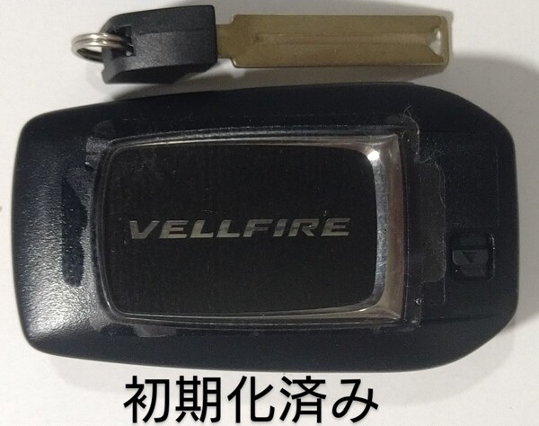 初期化済トヨタ純正スマートキー 6ボタン ヴェルファイア 基盤番号231451-0120 007−AC0146 14FAE ノーカットキー付き新品電池サービス⑩