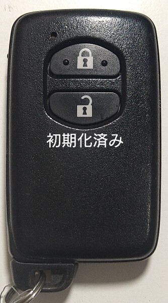 初期化済トヨタ純正 スマートキー 2ボタンプリウスアクアヴィッツウィッシュ基盤番号271451-5300 新品電池サービス 25