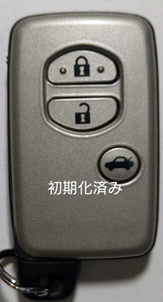初期化済トヨタ純正スマートキー3ボタン マークX クラウンマジェスタ等 基盤番271451−0310 新品電池サービス26