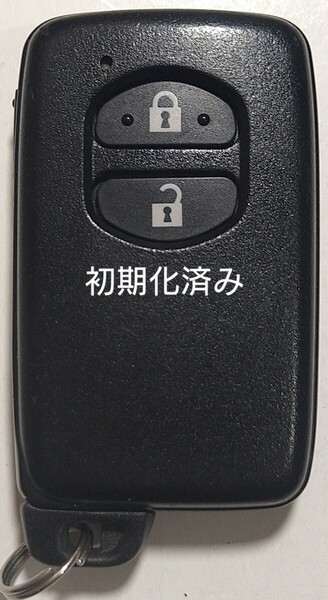 初期化済トヨタ純正 スマートキー 2ボタンプリウスアクアヴィッツウィッシュ基盤番号271451-5300 新品電池サービス52