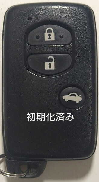 初期化済トヨタ純正スマートキー3ボタン 86 マークX SAI等 基盤番号271451−5300 新品電池サービス⑲