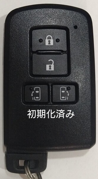初期化済トヨタ純正 スマートキー4ボタンアルファードノアヴェルファイアヴォクシー基盤番号231451-0120新品電池サービス52