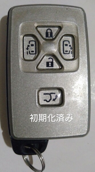初期化済トヨタ純正スマートキー5ボタンエスティマ50 アルファード ヴェルファイア 基盤番号271451−6221新品電池サービス⑦