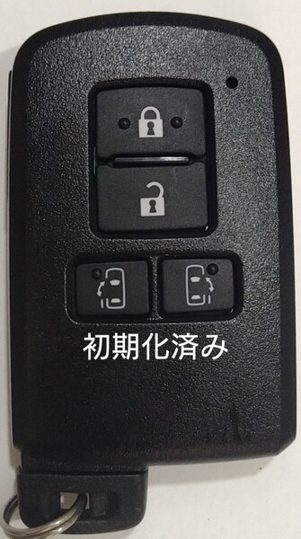 初期化済トヨタ純正 スマートキー4ボタンアルファードノアヴェルファイアヴォクシー基盤番号231451-0120新品電池サービス51