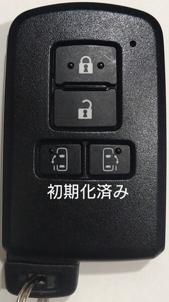 初期化済トヨタ純正 スマートキー4ボタンアルファードノアヴェルファイアヴォクシー基盤番号231451-0120新品電池サービス41