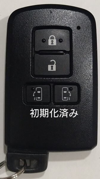 初期化済トヨタ純正 スマートキー4ボタンアルファードノアヴェルファイアヴォクシー基盤番号231451-0120新品電池サービス26