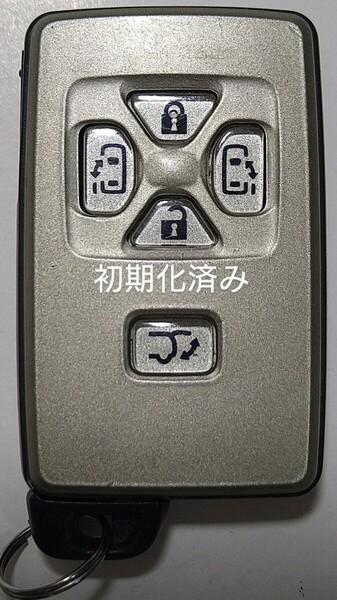初期化済トヨタ純正スマートキー5ボタンエスティマ50 アルファード ヴェルファイア 基盤番号271451−0751新品電池サービス⑩