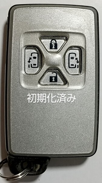 初期化済トヨタ純正スマートキー4ボタンエスティマ ヴェルファイア ヴォクシーアルファード基盤番号271451-6230 新品電池サービス26