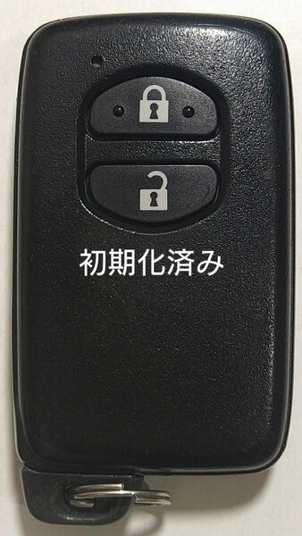 初期化済トヨタ純正 スマートキー 2ボタンプリウスアクアヴィッツウィッシュ基盤番号271451-5300 新品電池サービス④