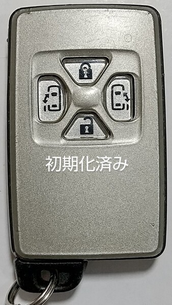 初期化済トヨタ純正スマートキー4ボタンエスティマ ヴェルファイア ヴォクシーアルファード基盤番号271451-6230 新品電池サービス27