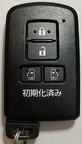 初期化済トヨタ純正 スマートキー4ボタンアルファードノア ヴォクシーヴェルファイア基盤番号231451-0120 新品電池サービス35