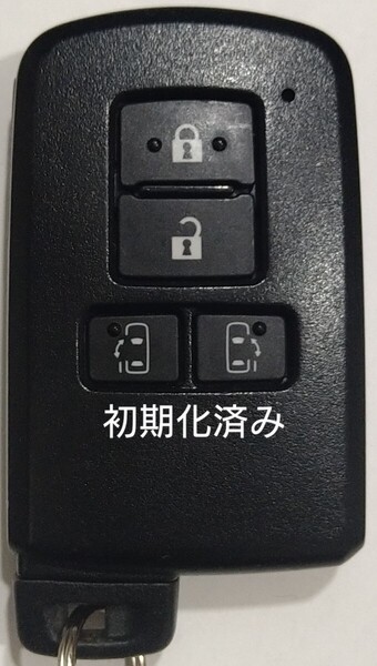 初期化済トヨタ純正 スマートキー4ボタンアルファードノアヴェルファイアヴォクシー基盤番号231451-0120新品電池サービス22