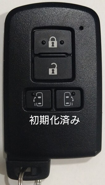 初期化済トヨタ純正 スマートキー4ボタンアルファードノアヴェルファイアヴォクシー基盤番号231451-0120新品電池サービス32