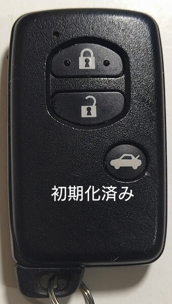 初期化済トヨタ純正スマートキー3ボタン 86 マークX SAI等 基盤番号271451−5300 新品電池サービス28
