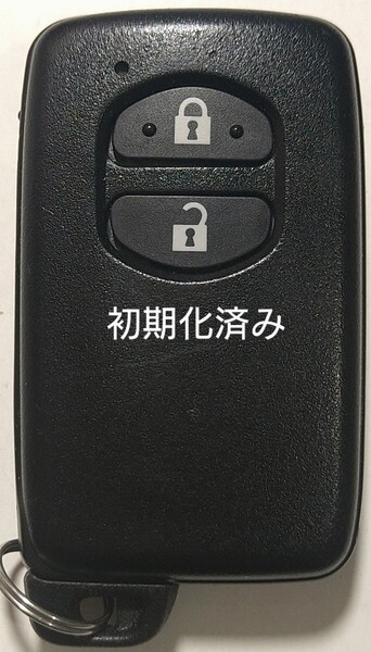 初期化済トヨタ純正 スマートキー 2ボタンプリウスアクアヴィッツウィッシュ基盤番号271451-5300 新品電池サービス31