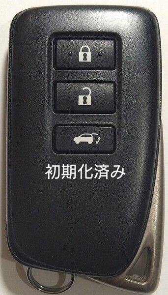 初期化済トヨタ レクサス純正スマートキー3ボタン基盤番号231451-0010 007-AC0147 14FAD 新品電池サービス⑮