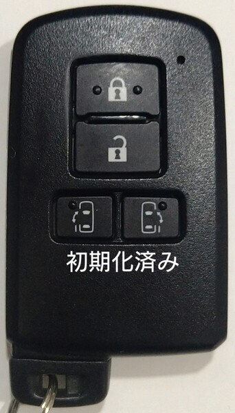 初期化済トヨタ純正 スマートキー4ボタンアルファードノアヴェルファイアヴォクシー基盤番号231451-0120新品電池サービス27