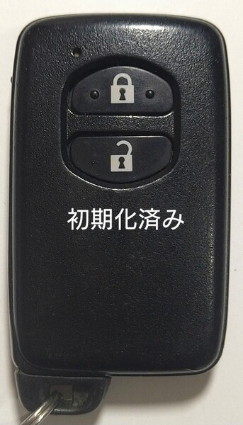初期化済トヨタ純正 スマートキー 2ボタンプリウスアクアヴィッツウィッシュ基盤番号271451-5300 新品電池サービス⑱