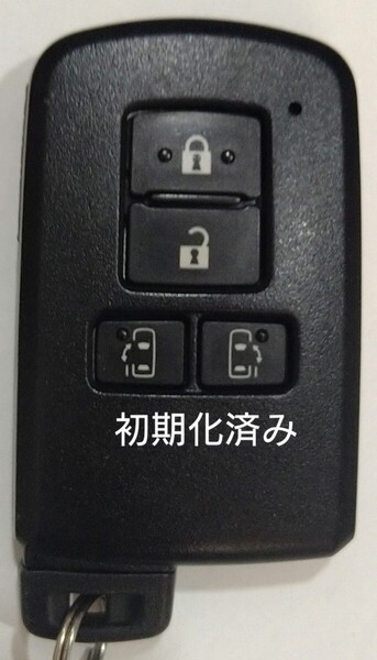 初期化済トヨタ純正 スマートキー4ボタンアルファードノアヴェルファイアヴォクシー基盤番号231451-0120新品電池サービス43