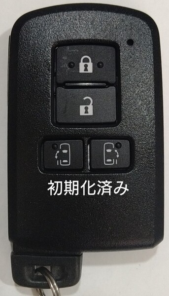初期化済トヨタ純正 スマートキー4ボタンアルファードノアヴェルファイアヴォクシー基盤番号231451-0120新品電池サービス44