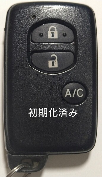 初期化済トヨタ純正スマートキー3ボタン プリウス30ハイブリッド 基盤番号271451−5300 新品電池サービス24