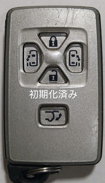 初期化済トヨタ純正スマートキー5ボタンエスティマ50 アルファード ヴェルファイア 基盤番号271451−0751新品電池サービス⑧
